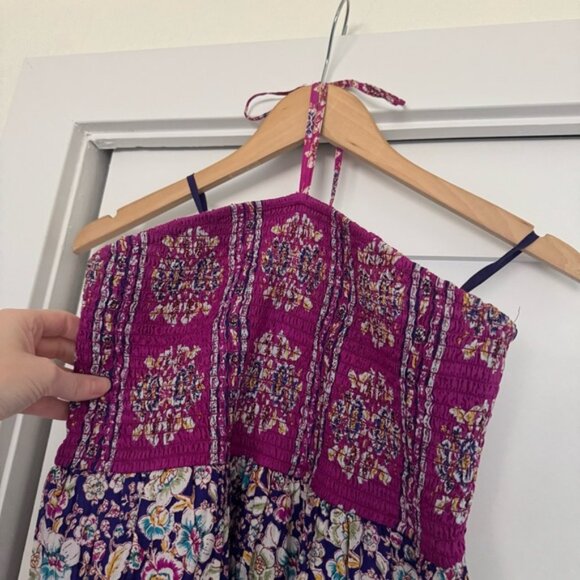 Anthropologie Maeve Silk Halter Dakeka Dress Size Small - Picture 3 of 8